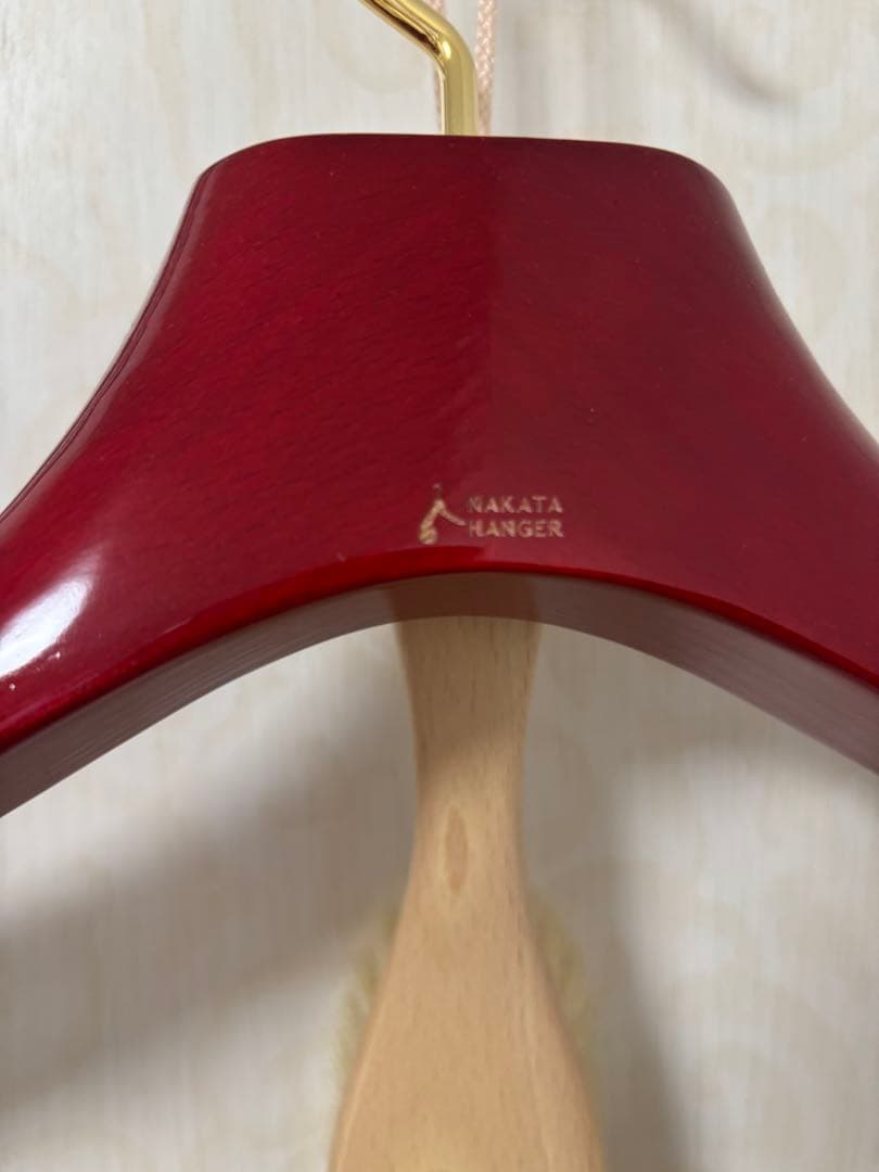 ナカタハンガー　ハンガー＆ブラシセット　未使用美品　名入り