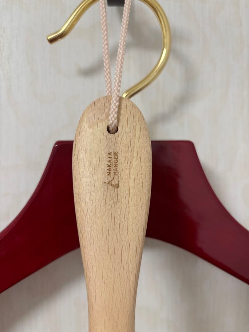 ナカタハンガー　ハンガー＆ブラシセット　未使用美品　名入り