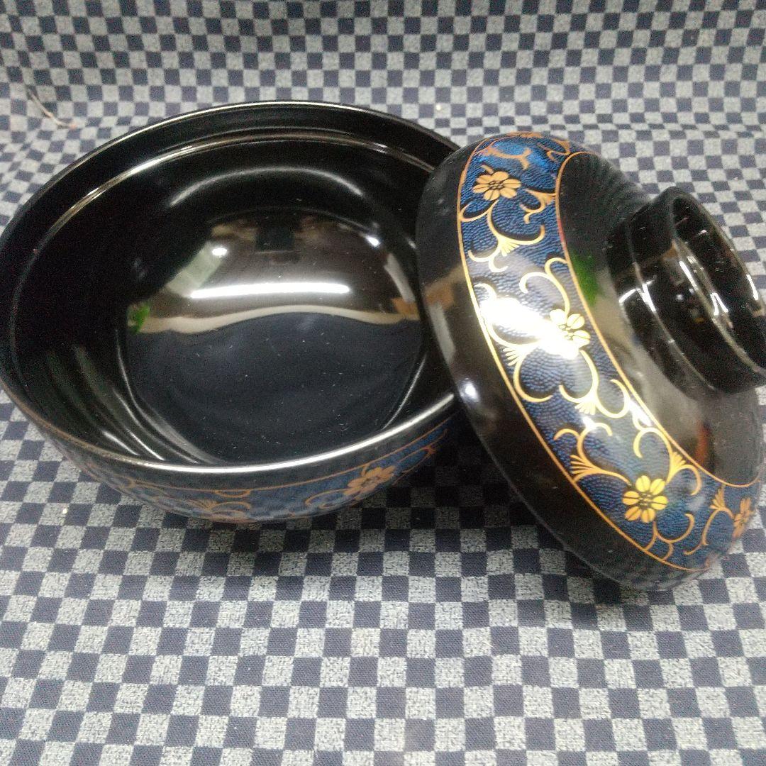 蓋付きお椀 唐草 吸物椀 5客[希少品]
