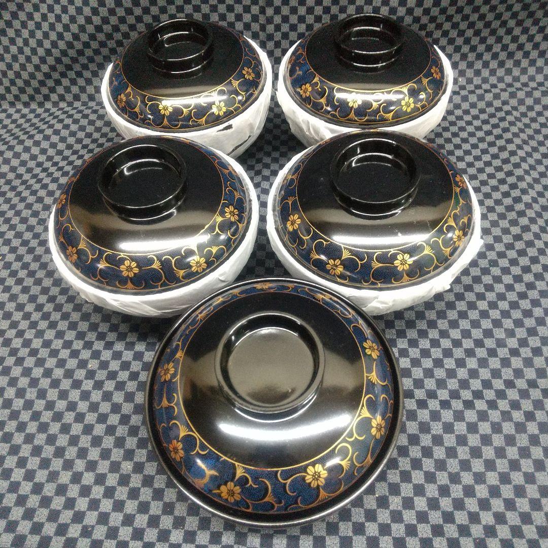 蓋付きお椀 唐草 吸物椀 5客[希少品]