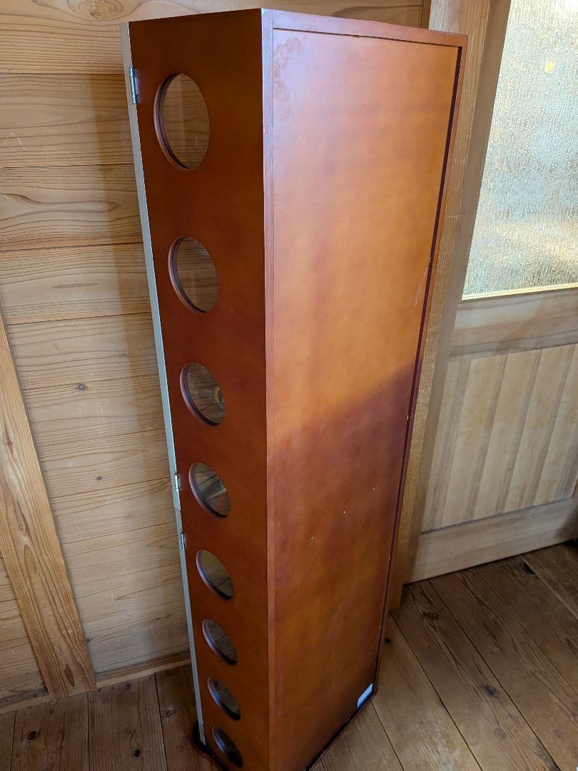 ①カルトーネ 木製 コレクションケース 塩川光明堂 飾り棚 ガラス6枚