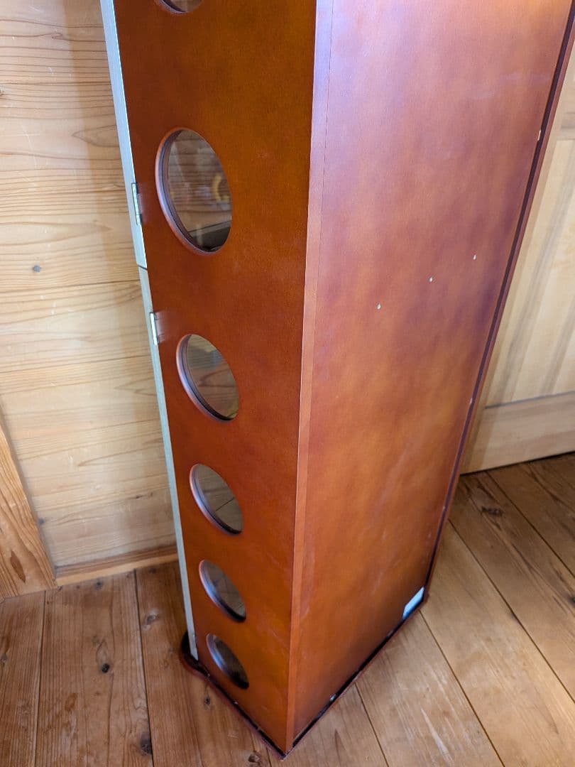 ①カルトーネ 木製 コレクションケース 塩川光明堂 飾り棚 ガラス6枚