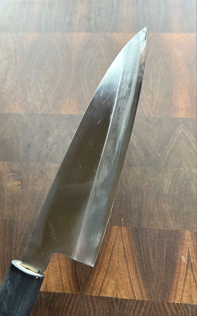 堺打刃物　出刃　170mm 6寸　包丁　薄口　舟行　和包丁　未使用　白鋼