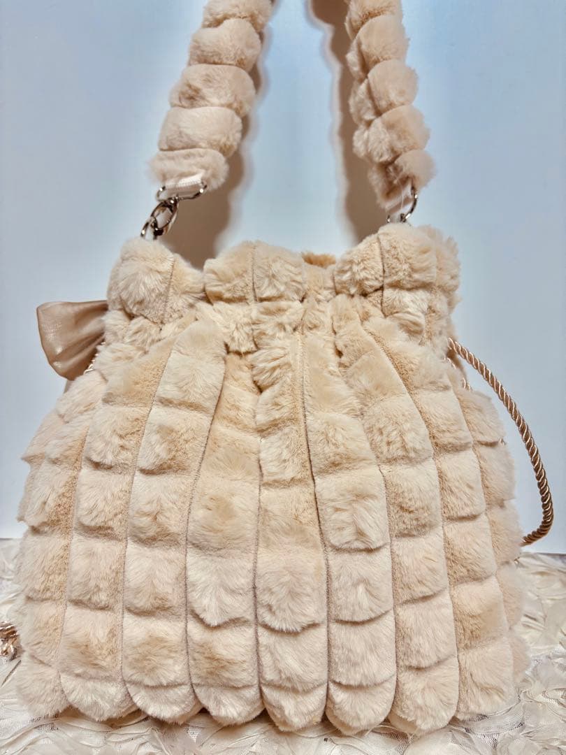 コヤンイサムチョン　巾着バッグ　肩掛けOKショルダー付き　アンコちゃん