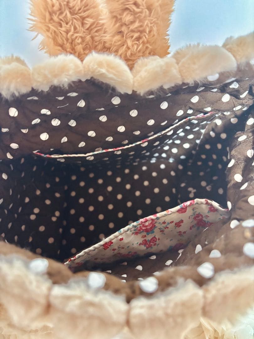 コヤンイサムチョン　巾着バッグ　肩掛けOKショルダー付き　アンコちゃん