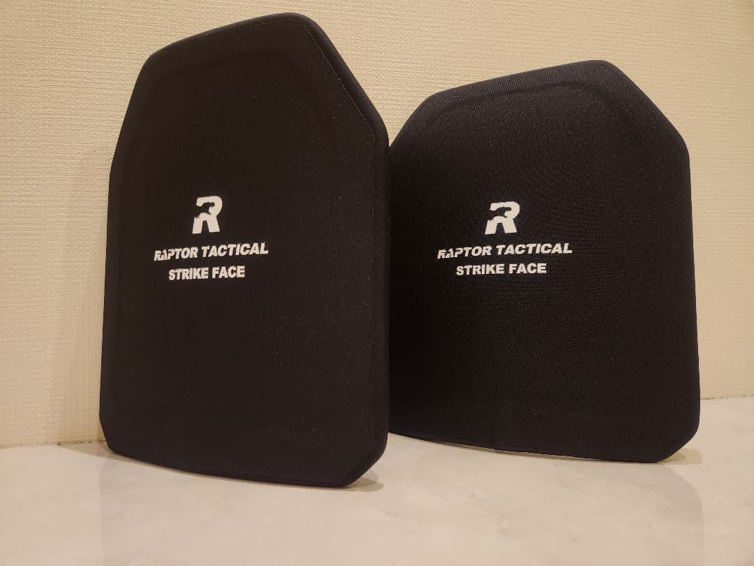 NIJ-ⅢA レベル3a 防弾プレート 前後形状違い2枚セットプレートキャリア