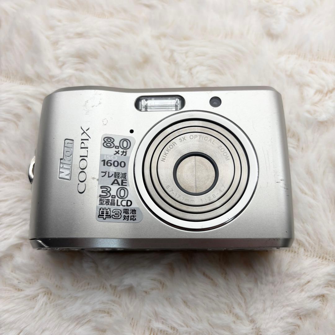 動作確認済み Nikon coolpix L18 シルバー 電池式
