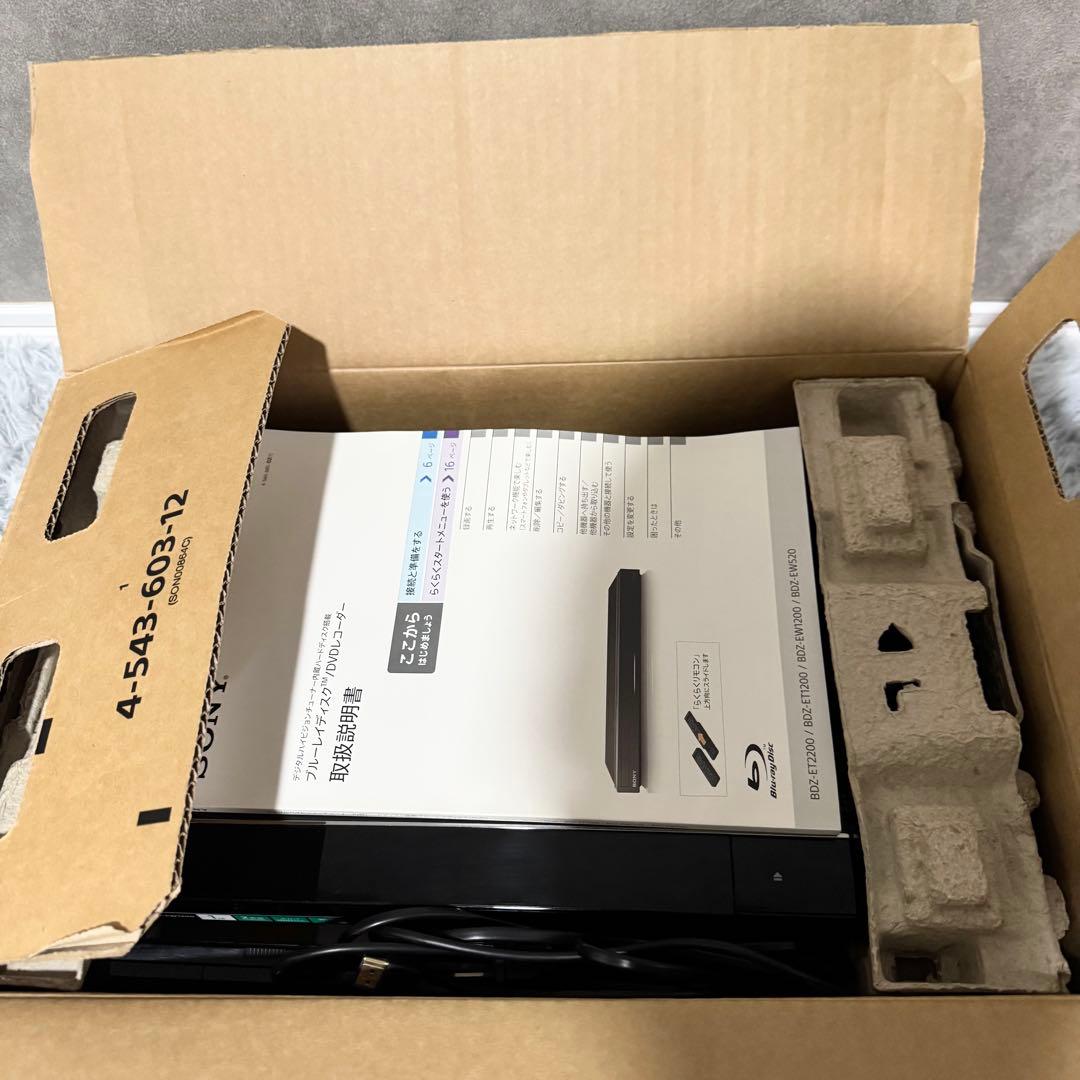 SONY BDZ-EW1200 1TB ブルーレイレコーダー　2番組同時録画