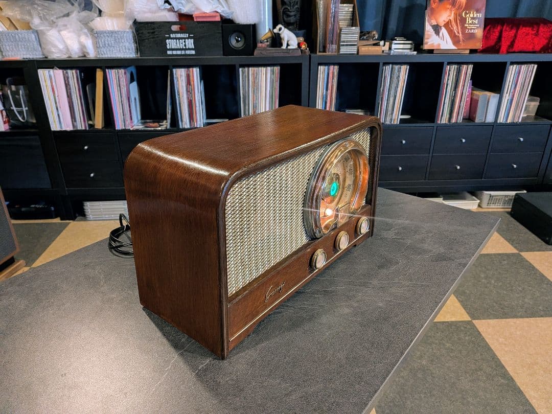 整備済 真空管ラジオ SANYO サンヨー SS-148 孔雀号 マジックアイ