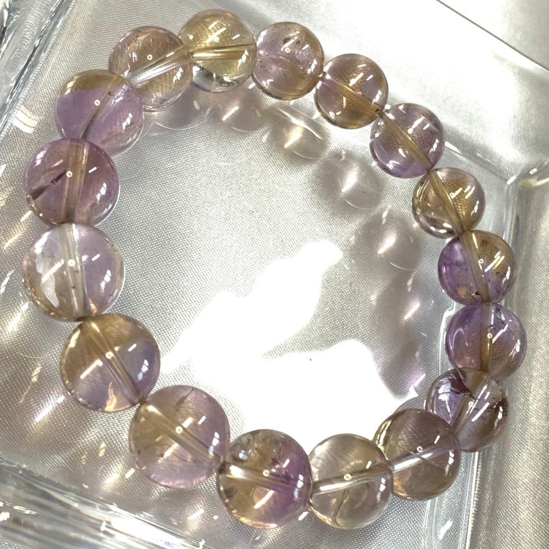 【ボリビア産】天然バイカラー アメトリン 11mm 天然石ブレスレット