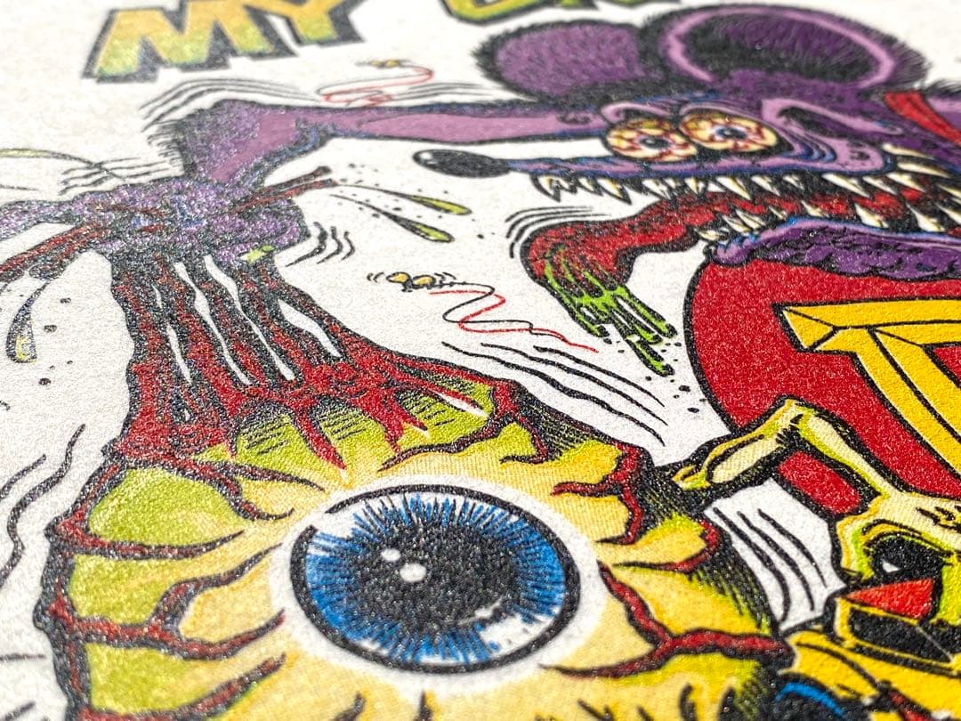 1992 Rat Fink Poster フェルト紙プリント •正規オリジナル品