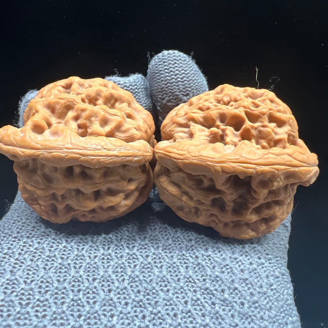 文玩堂：金公子ハイグレード文玩胡桃（48.7g）【【BOOS専用】】