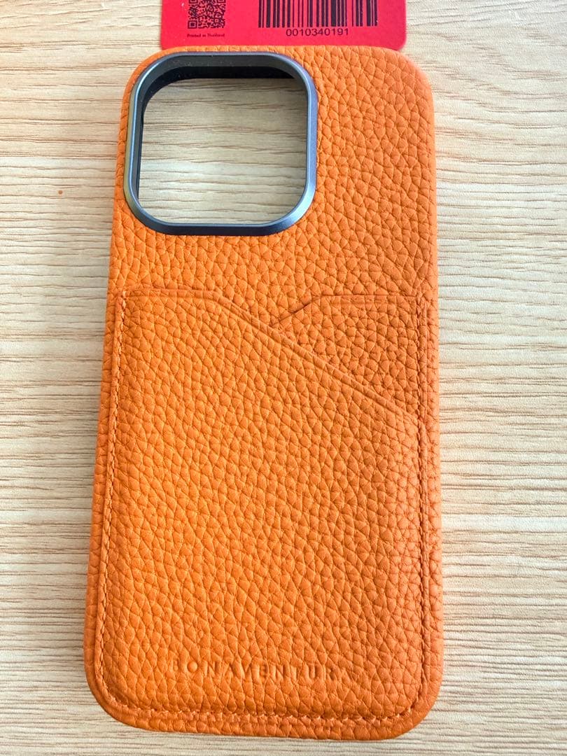 Bonaventura 本革レザーケース オレンジ iPhone 16 pro