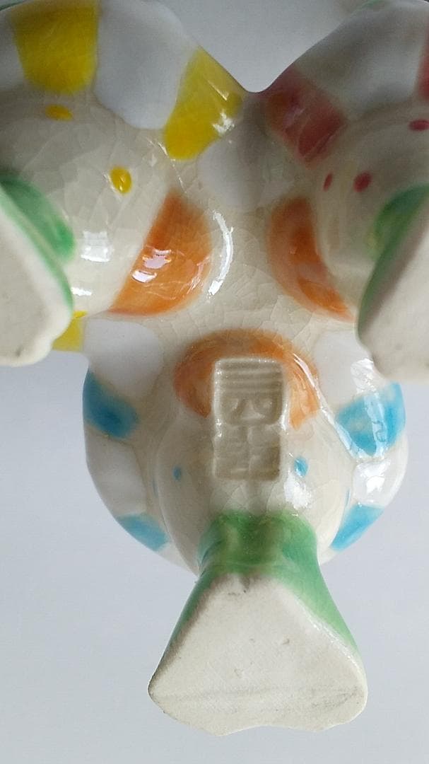 プーギー今岡三四郎 作 河童蓋置 京焼 共箱 共布 栞 蓋置 茶道具 新品