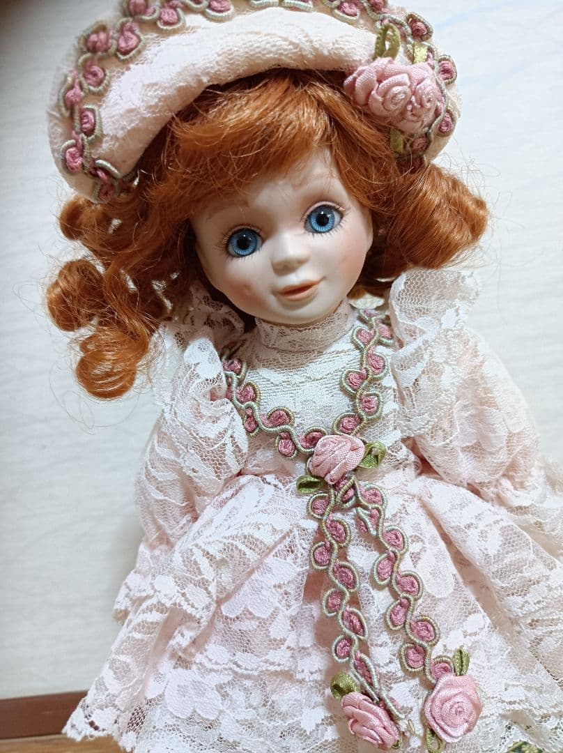 フランクリンミント社　ビスクドール　アンティークドール風 陶器 人形