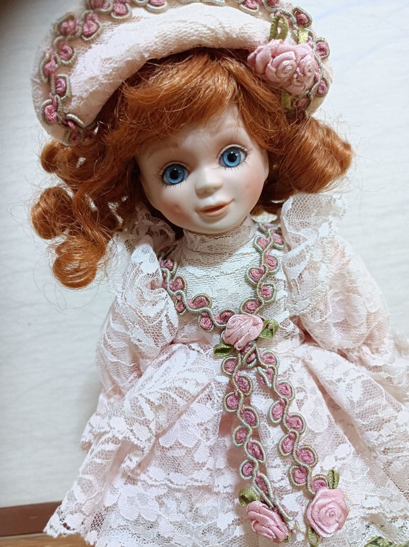 フランクリンミント社　ビスクドール　アンティークドール風 陶器 人形