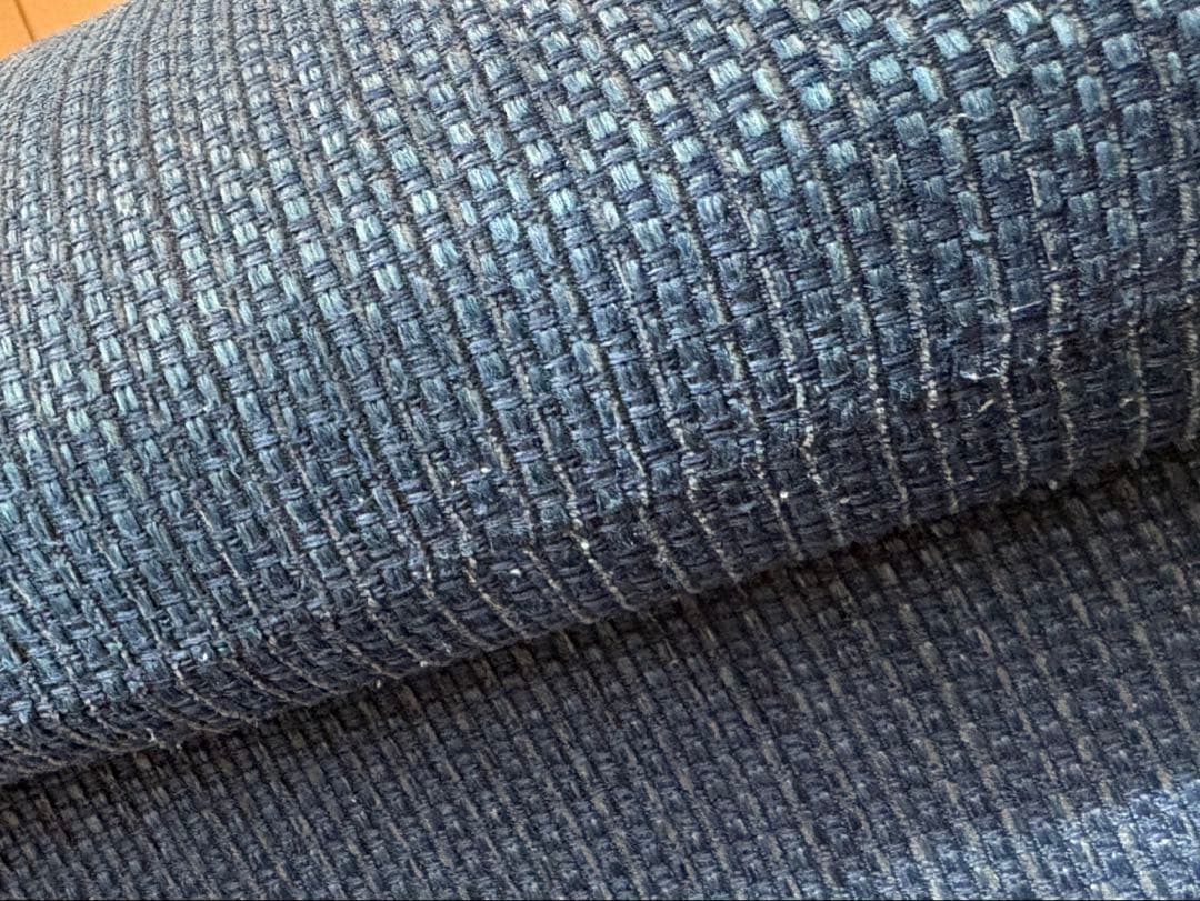 ニトリ 2人掛け 布張りソファ NポケットA12 ブルー 清掃洗濯済 送料込み