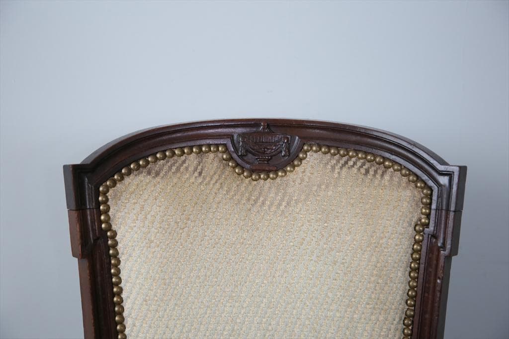 フランスアンティークルイ16世様式アームチェア/サロンイス/肘掛け90-78-1