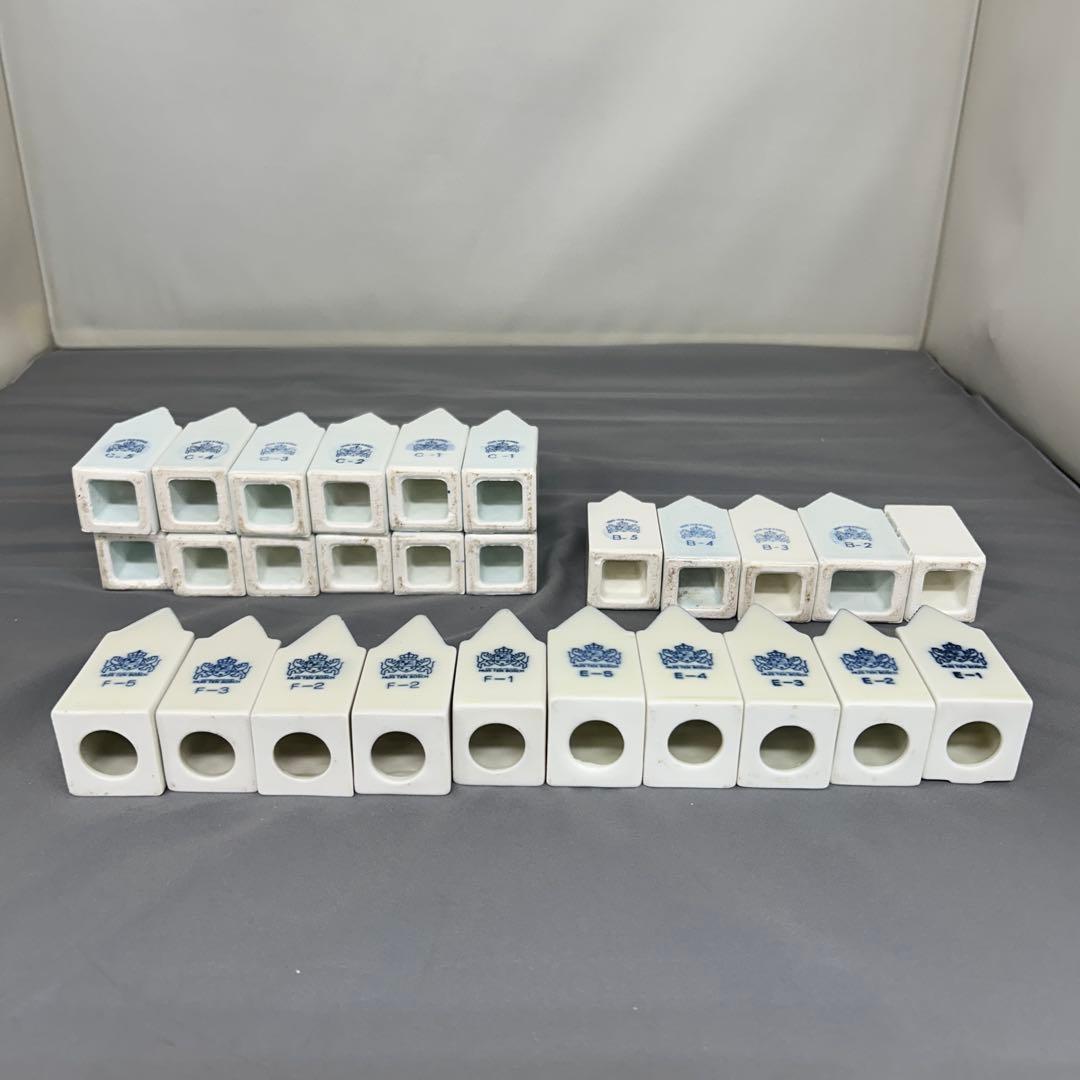 ハウステンボス・ミニチュアハウス・陶器製置物　B・C・F・E 計27個