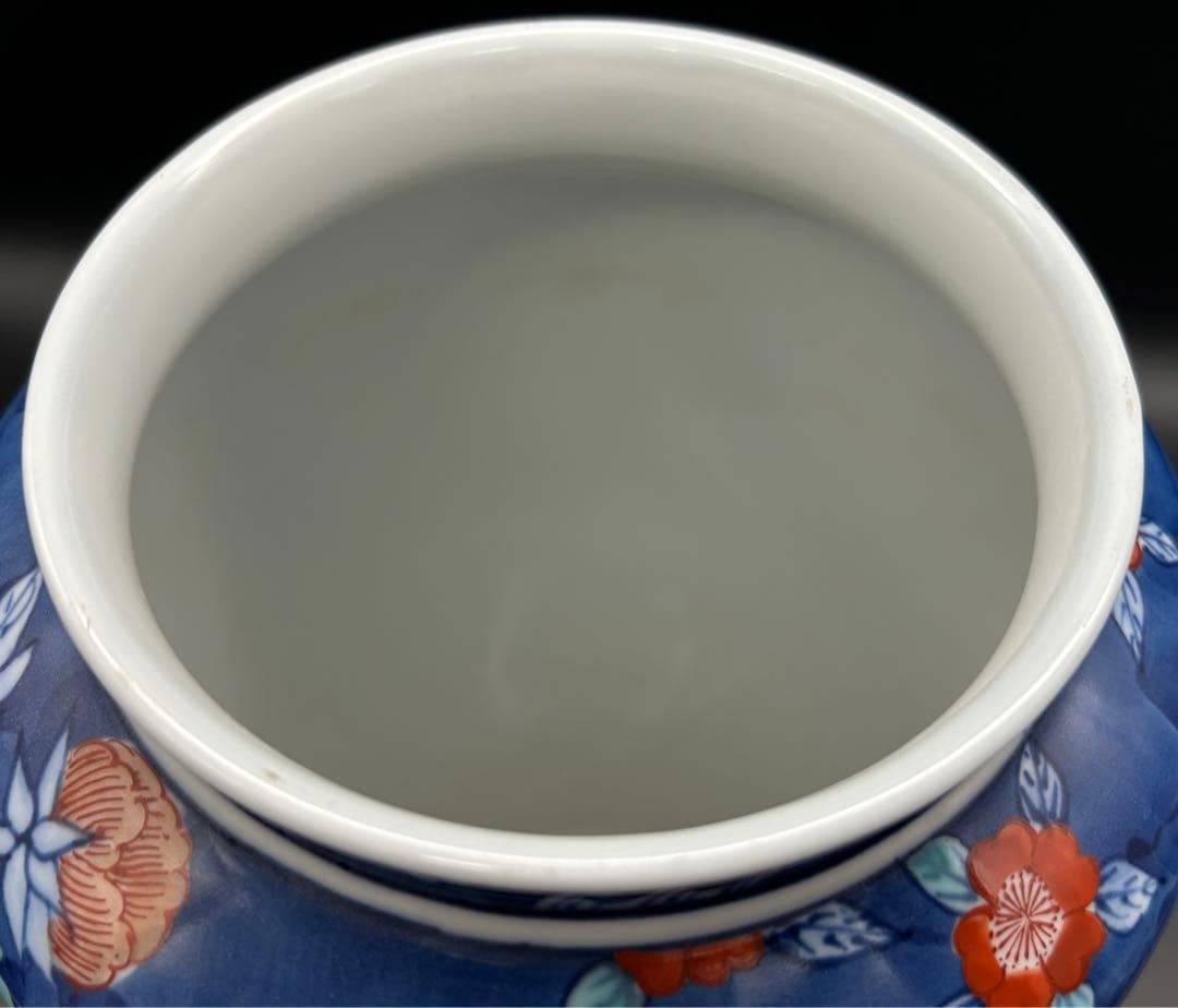 有田焼　花舟作　色鍋島　昭和ビンテージ　牡丹　御所車　花瓶　花器　花生　豪華