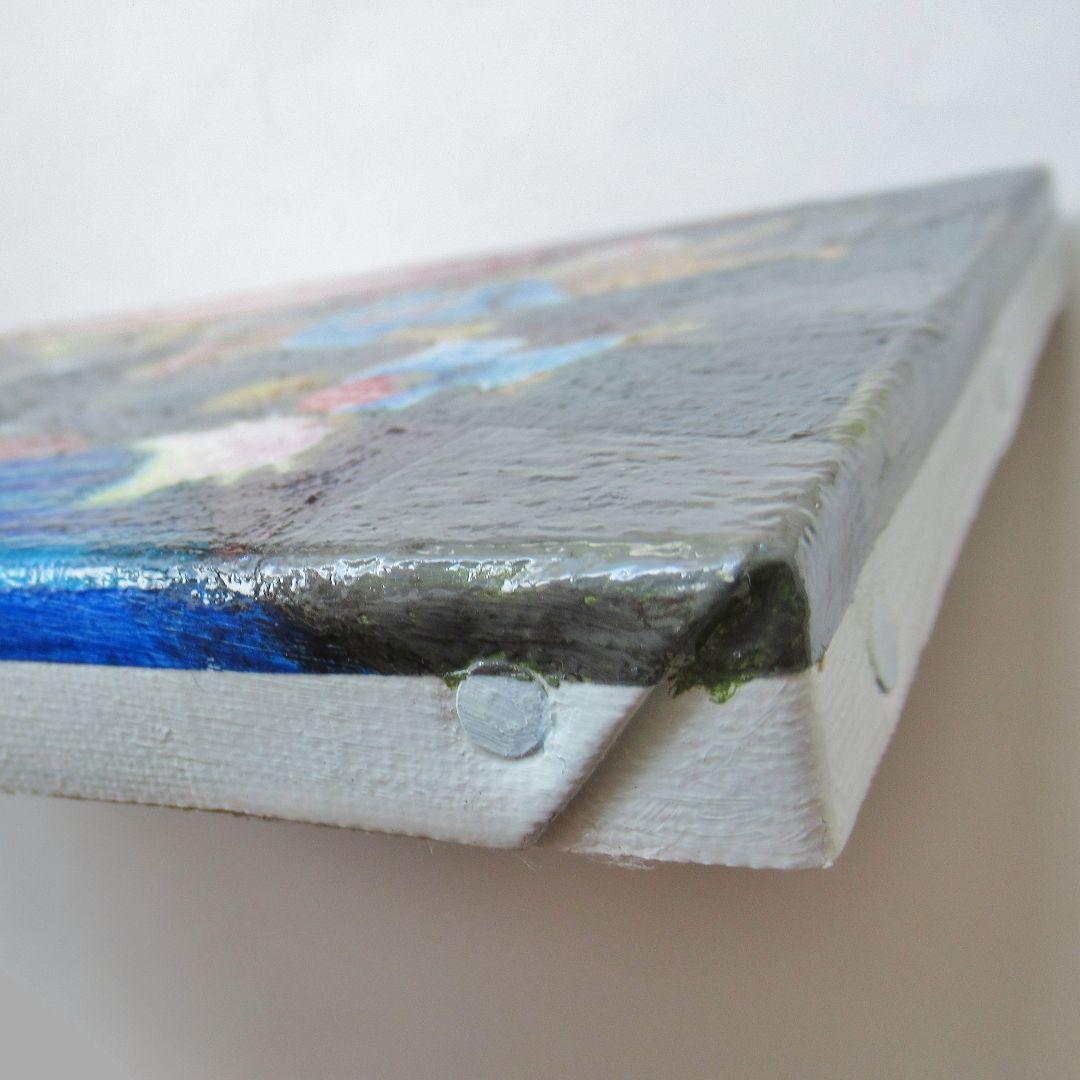 ［匿名で配送］一点もの 猫 茶トラ 祭 油絵 油彩 絵