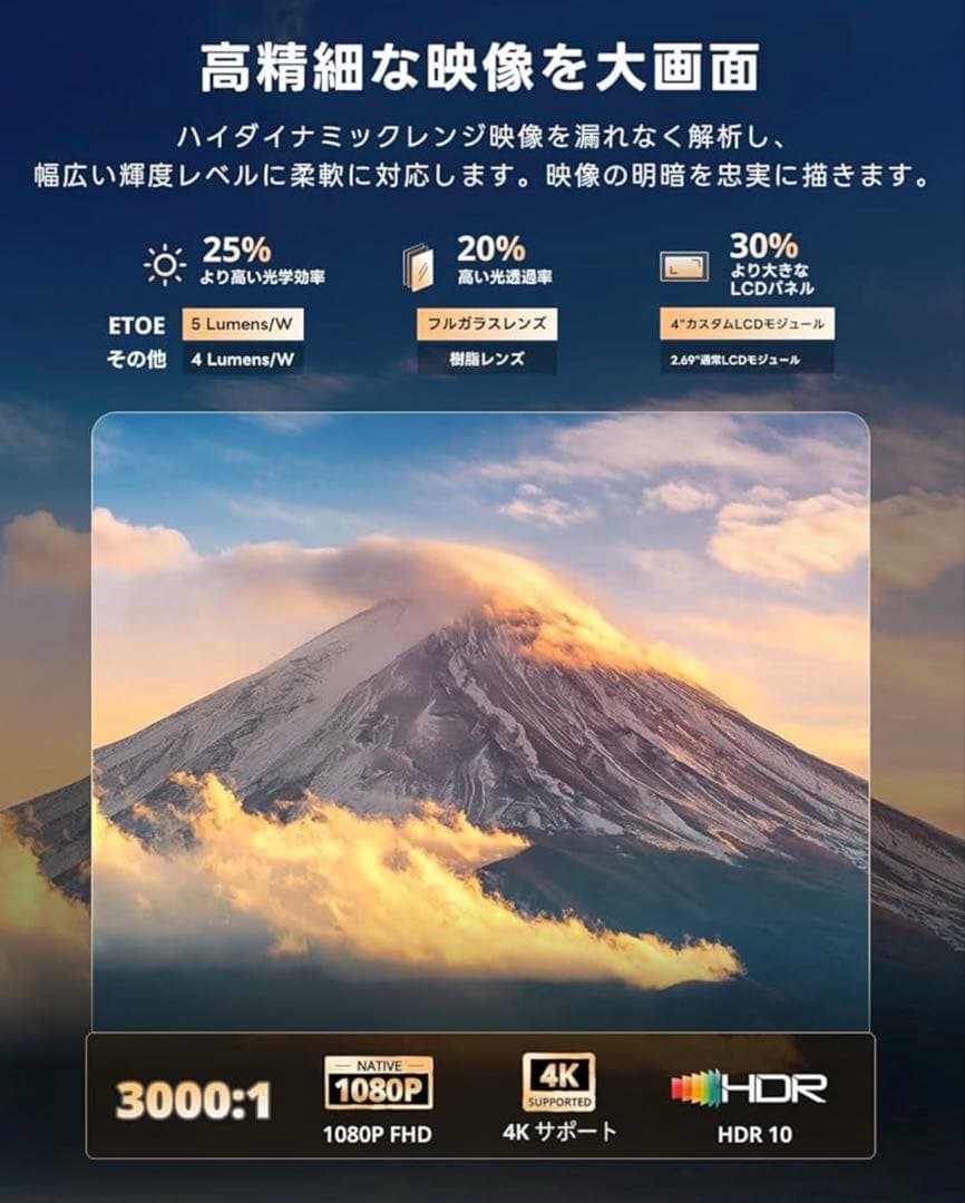 etoe STARFISH ホワイト プロジェクター　　値下げ可能