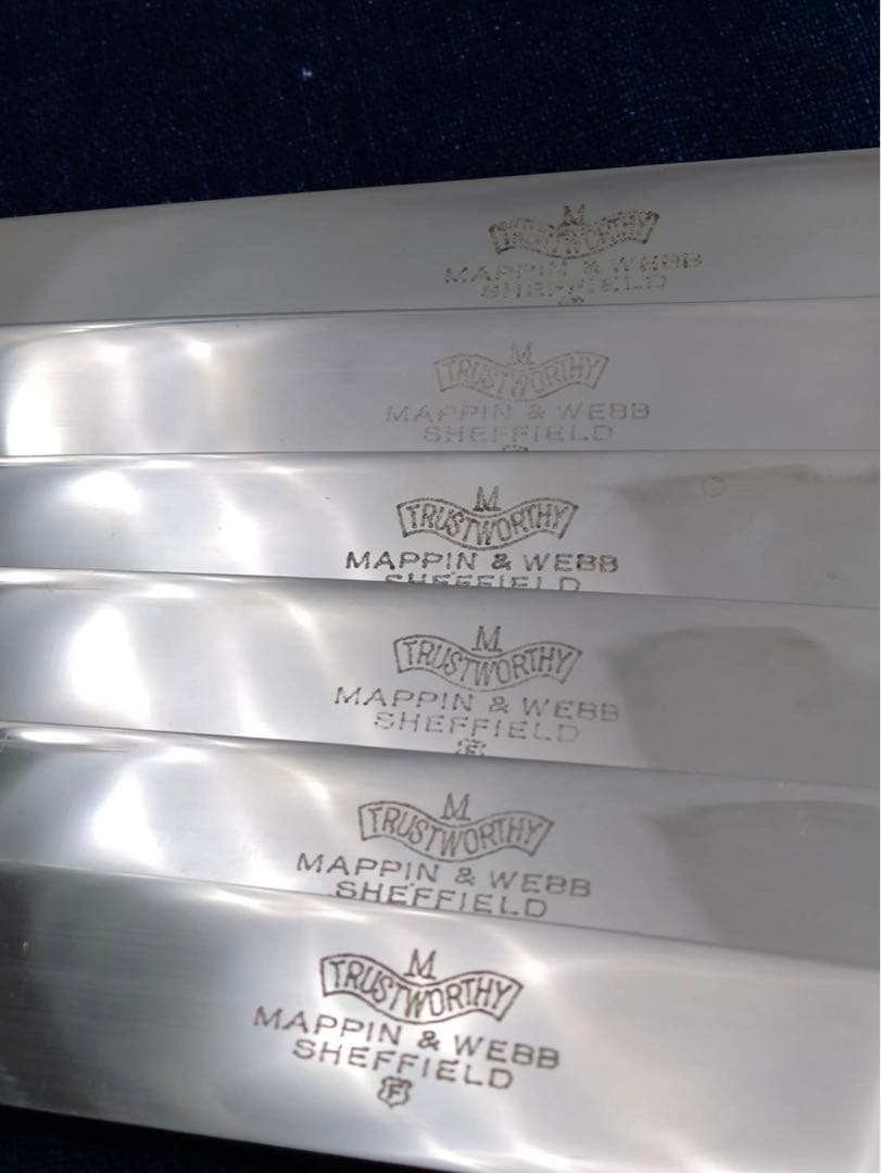 Mappin & Webb 装飾 ナイフ 6本組 20.5cm ヴィンテージ