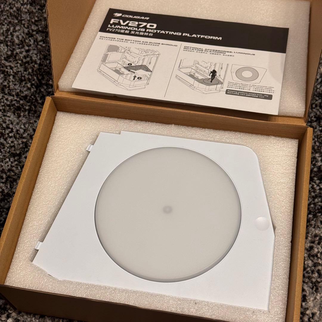 【電源・回転台つき】定価3万！COUGAR FV270 white