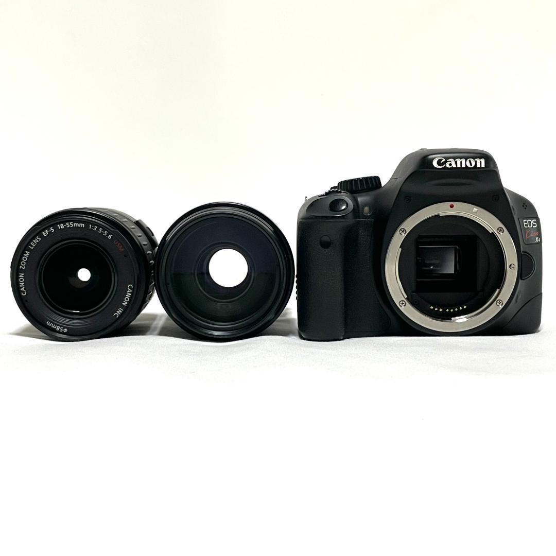 広角から望遠まで✨ Canon EOS Kiss X4 超望遠Wレンズセット