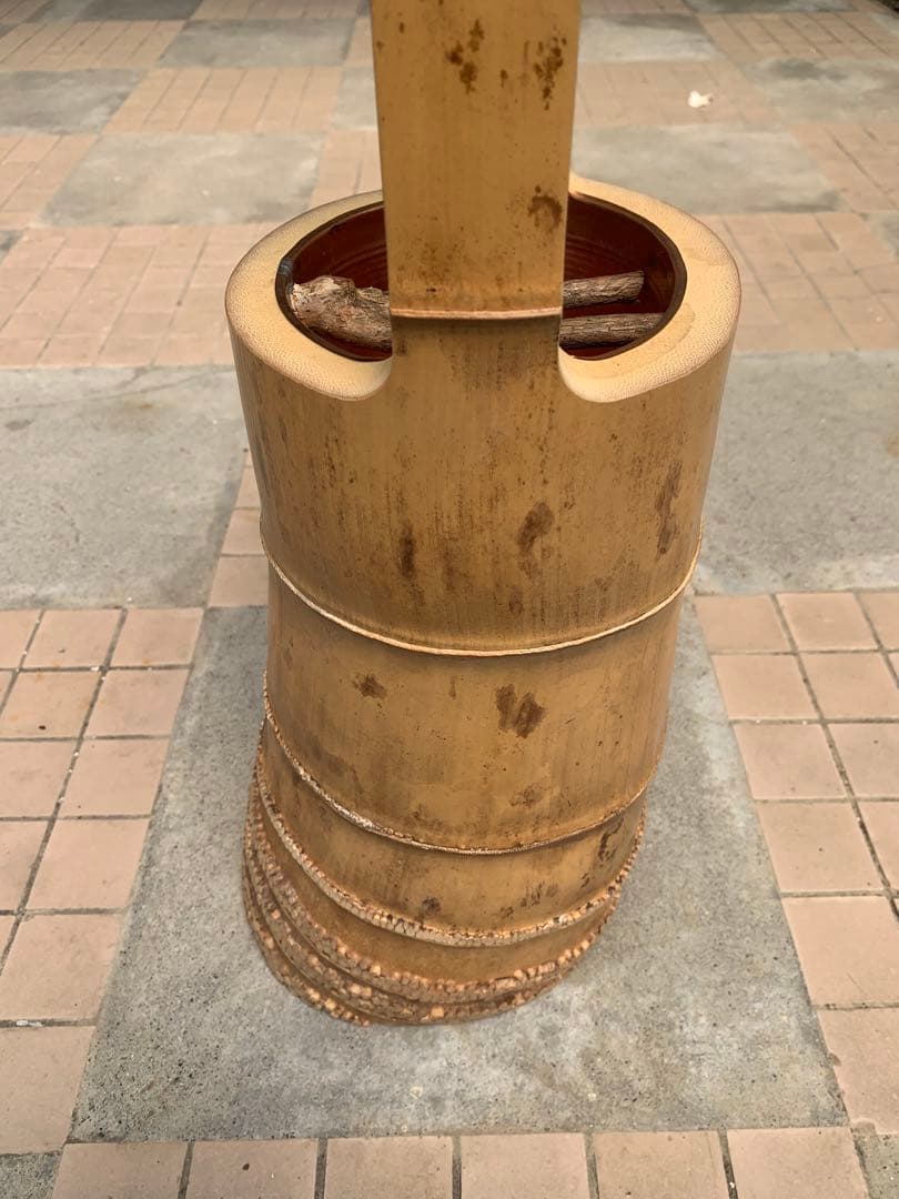 竹器　一重高窓根付