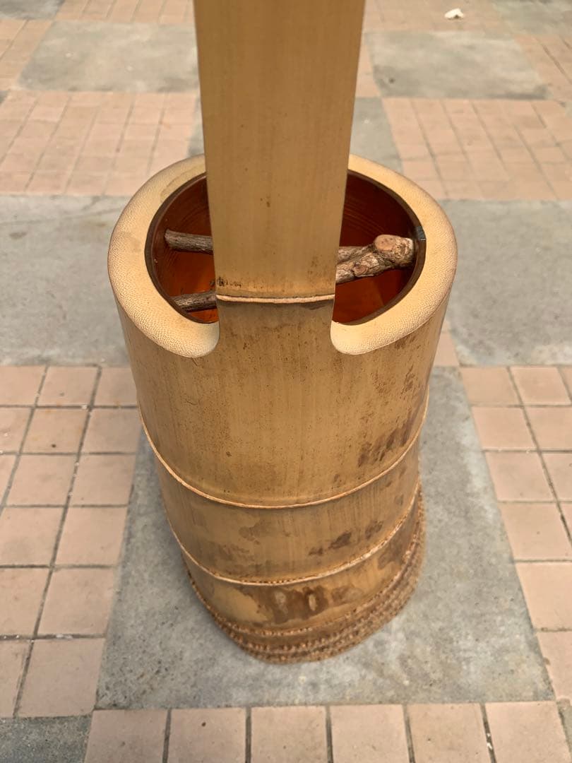 竹器　一重高窓根付