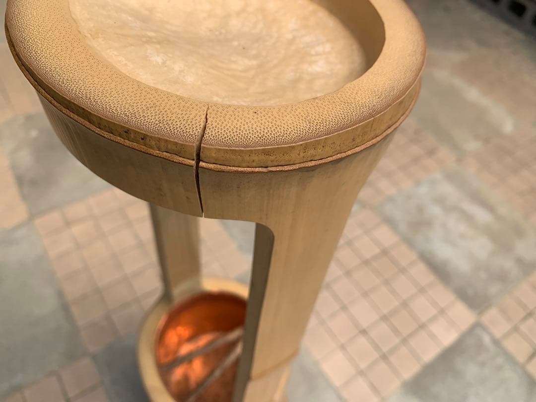 竹器　一重高窓根付