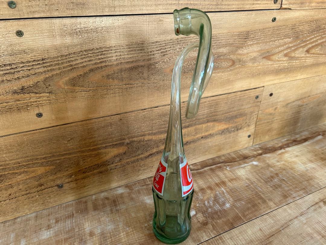 コカコーラ　Cola 変形瓶　2本セット　コレクション　瓶　ガラス　レトログラス