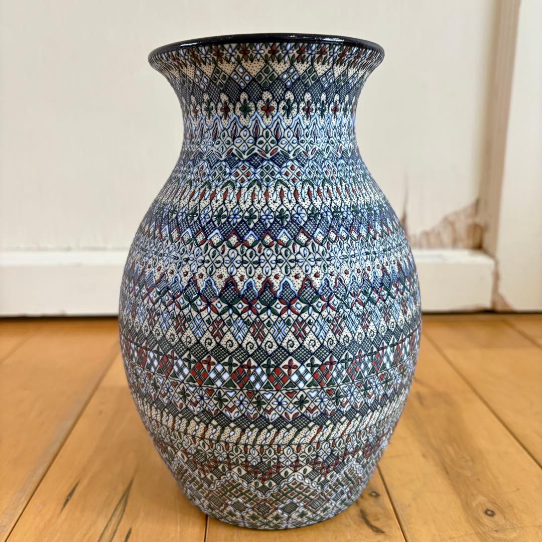 ☆希少☆ セルビン焼き　Javier Servín　花瓶　フラワーベース　花器