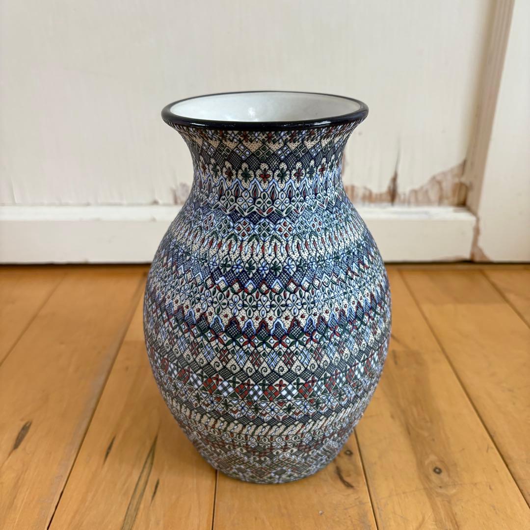 ☆希少☆ セルビン焼き　Javier Servín　花瓶　フラワーベース　花器