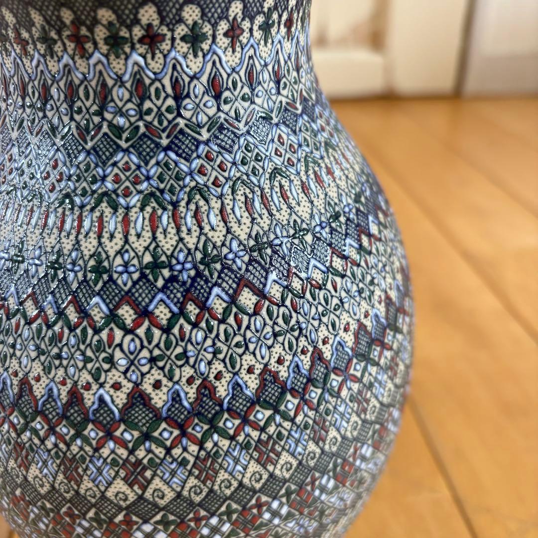 ☆希少☆ セルビン焼き　Javier Servín　花瓶　フラワーベース　花器