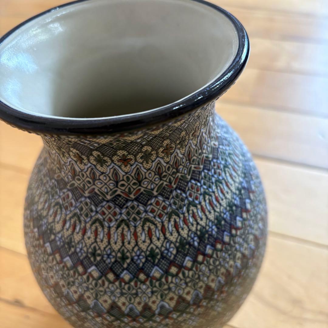 ☆希少☆ セルビン焼き　Javier Servín　花瓶　フラワーベース　花器