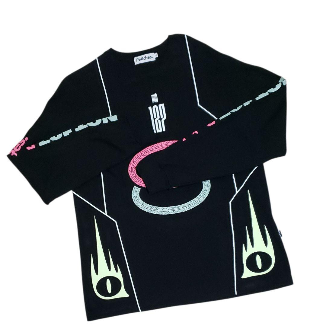 nct127×peaches　コラボ　限定ロングスリーブTシャツ　希少　ブラック