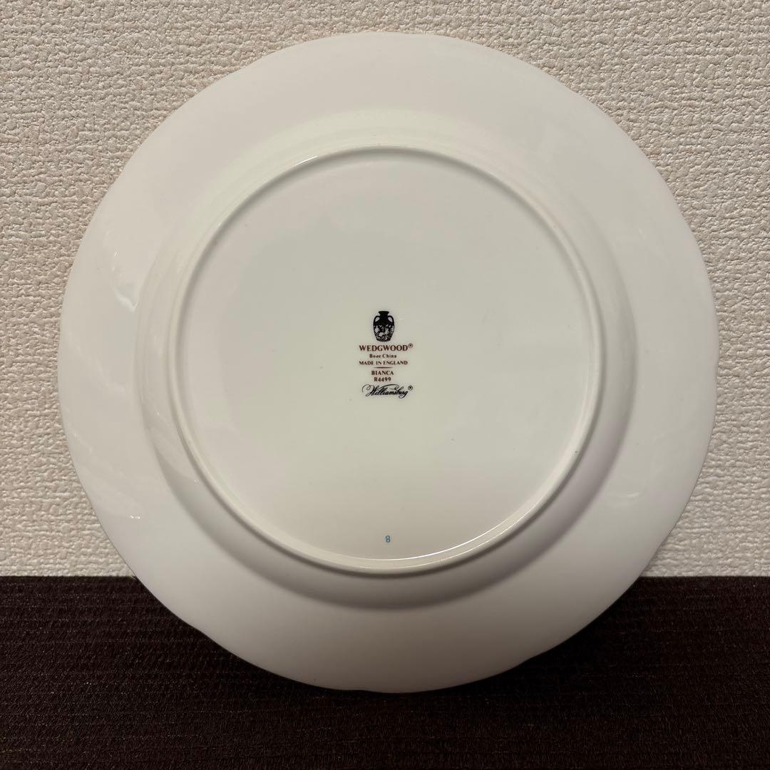 ウェッジウッド　ビアンカ　デザートプレート　21.5cm 2枚