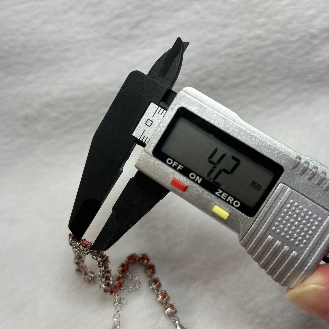 オレンジサファイア ブレスレット