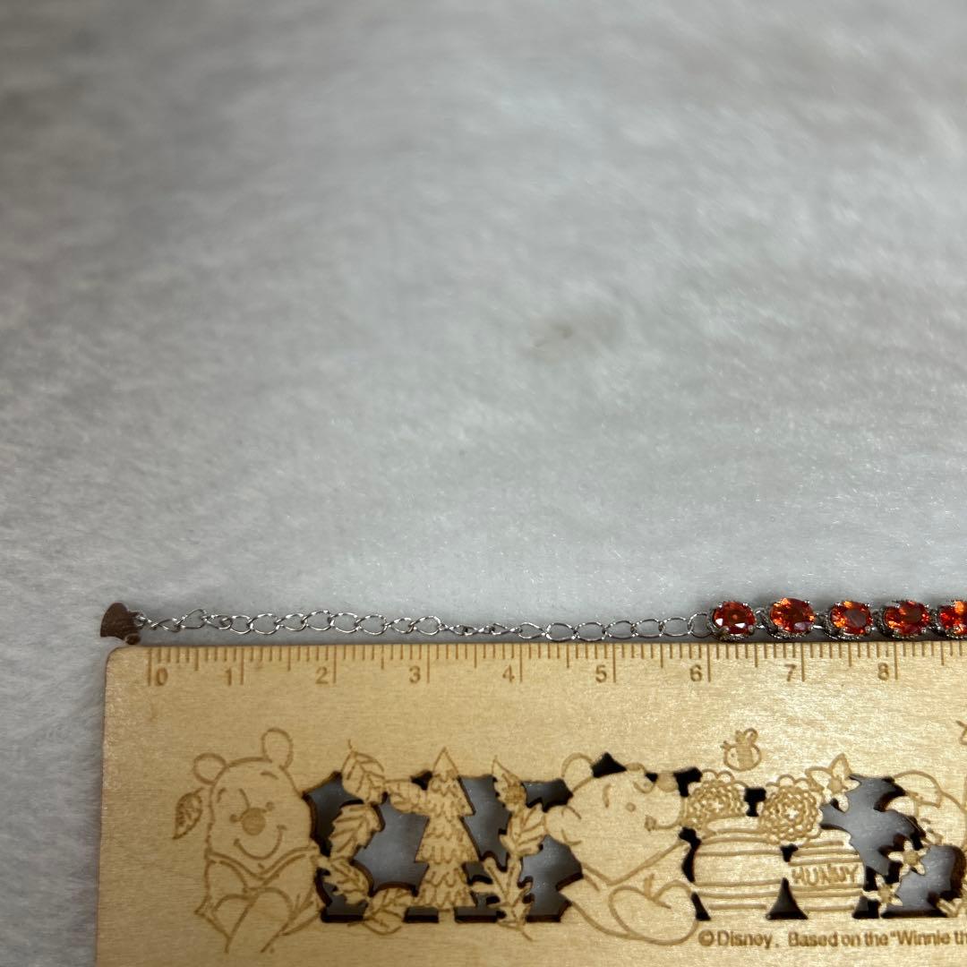 オレンジサファイア ブレスレット