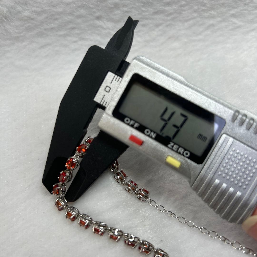 オレンジサファイア ブレスレット