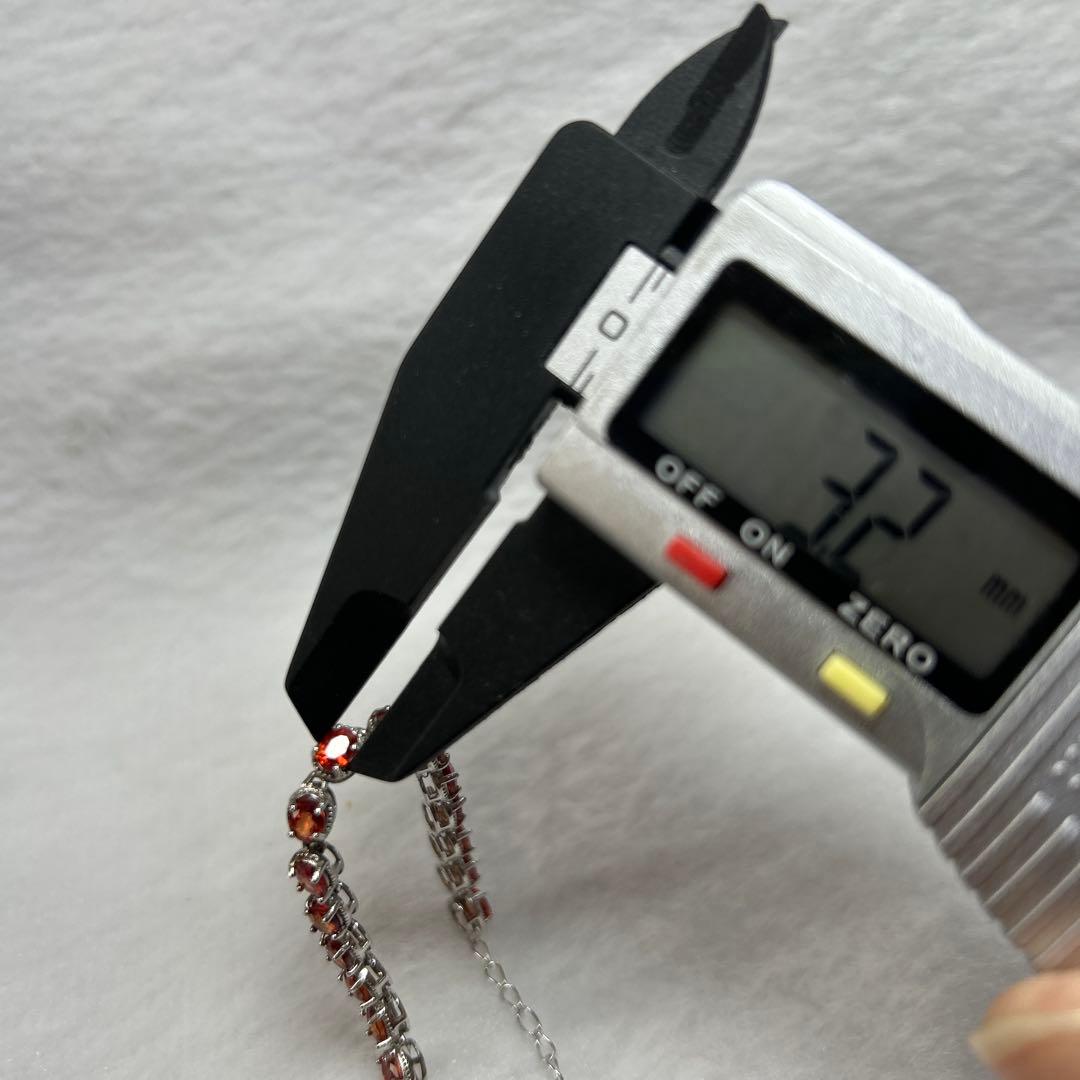 オレンジサファイア ブレスレット