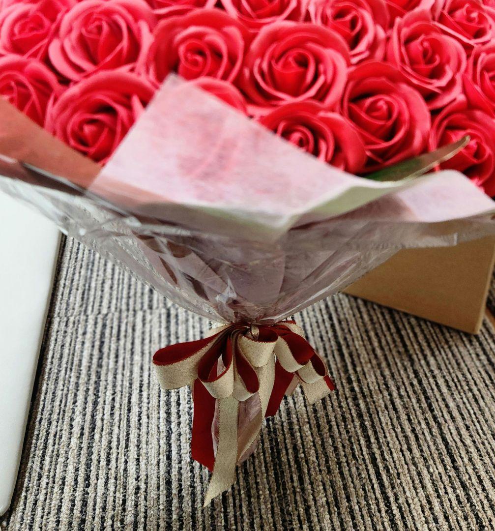 青*夫様 ソープフラワー　薔薇　花束　108本　彩花