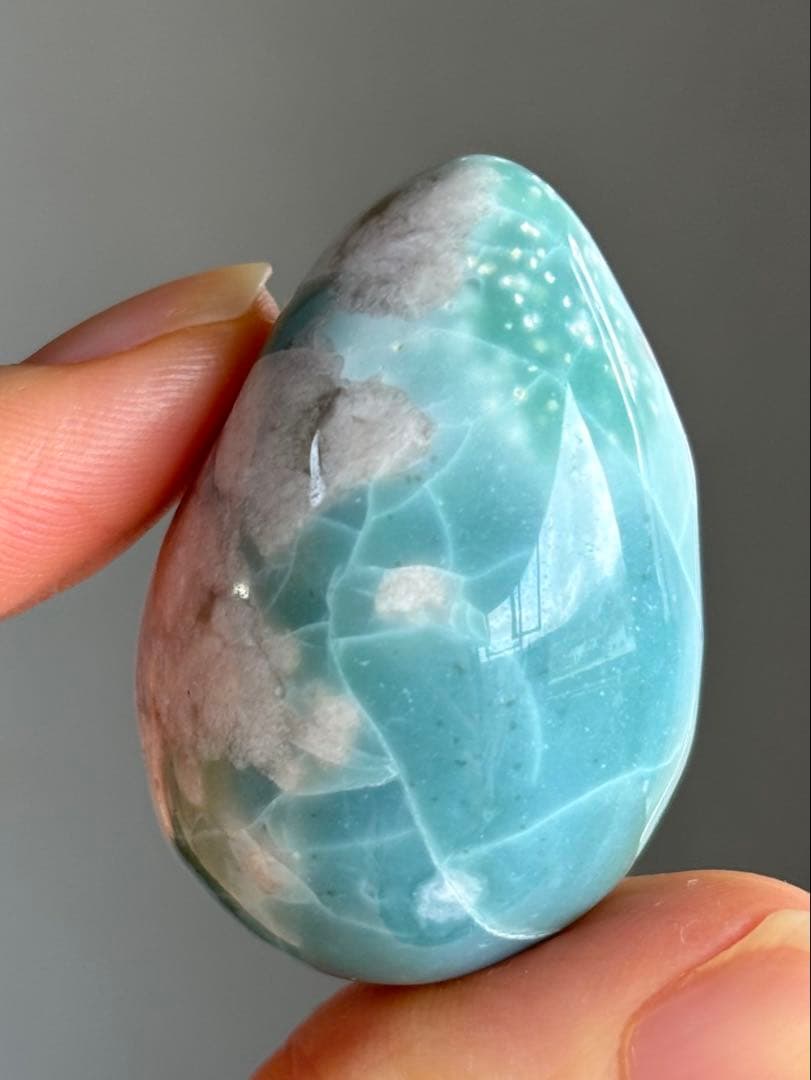 よしみ様　レア　高品質　グリーン桜瑪瑙　卵　egg