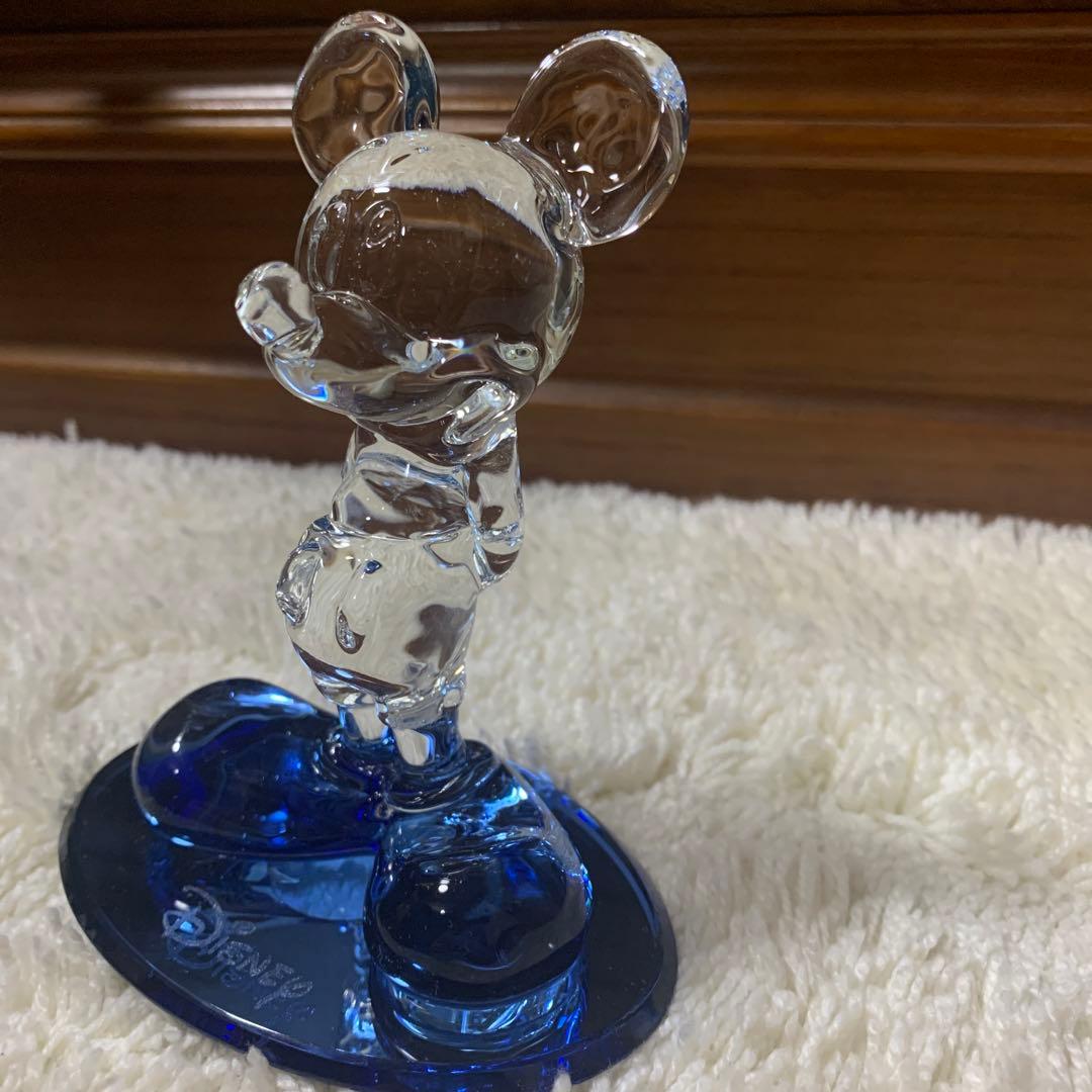 希少　ディズニーランド　ディズニー　ガラス細工　置物　フィギュア　ミッキー　レア