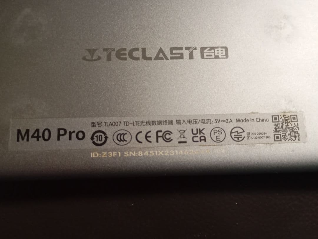 TECLAST M40 Pro 10.1インチタブレット本体のみT618搭載