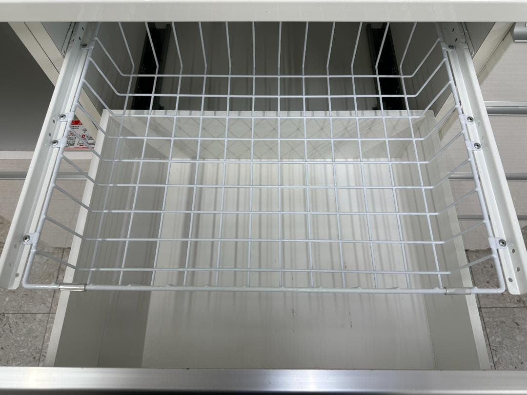 KEYUCA　食器棚　カリノ　フローラⅢ　ホワイト