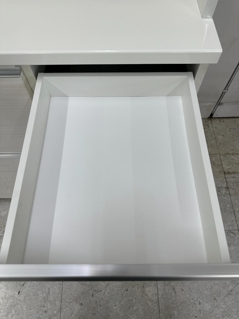 KEYUCA　食器棚　カリノ　フローラⅢ　ホワイト