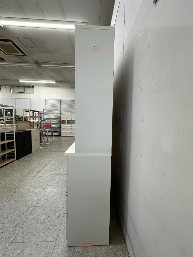 KEYUCA　食器棚　カリノ　フローラⅢ　ホワイト